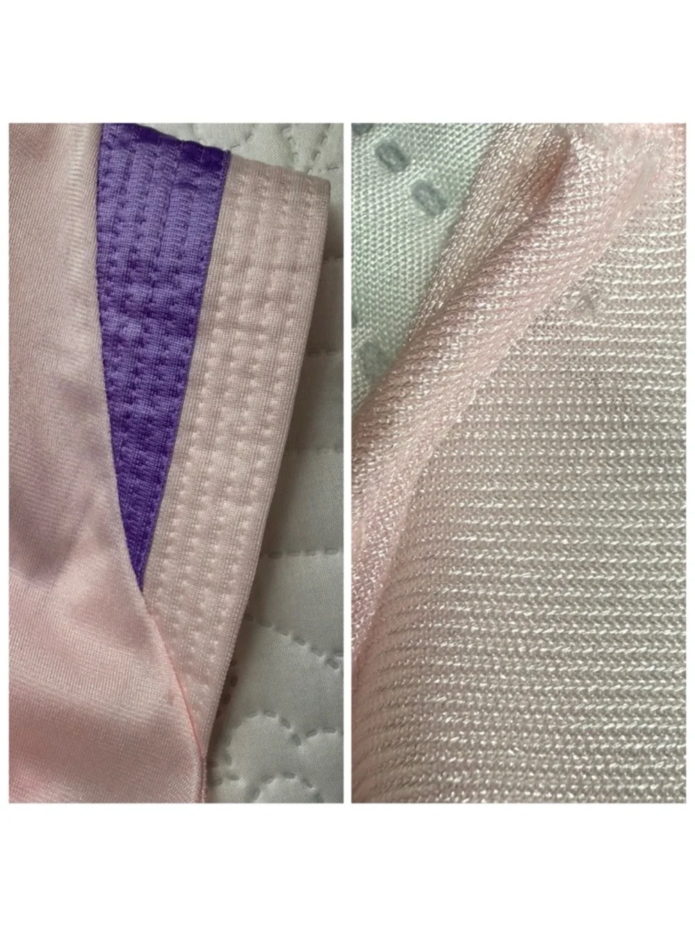Vintage Pastel Pink Purple Maxi Nightgown Small Medium - Picture 14 of 16